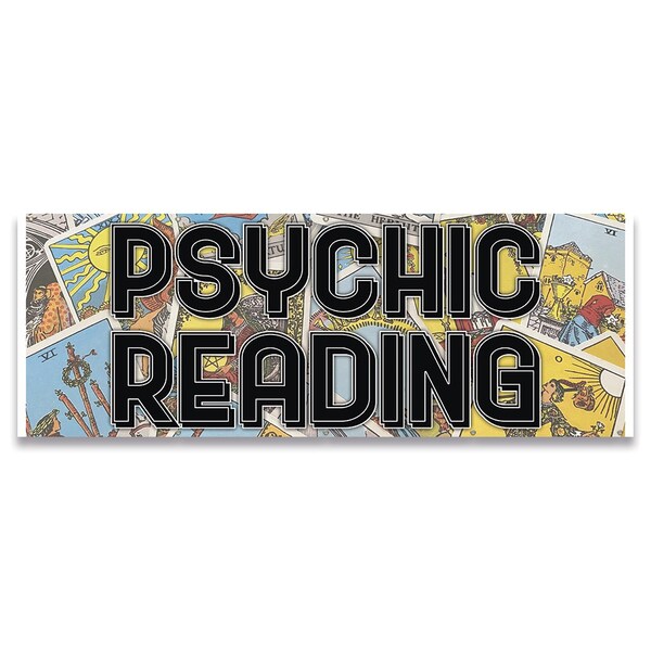 Psychic Readings Banner Concession Stand Food Truck Single Sided